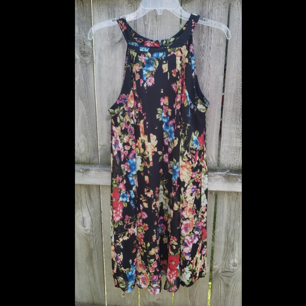 Floral Print Shift Dress
